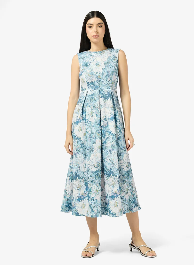 ELLA Printed A-line Dress